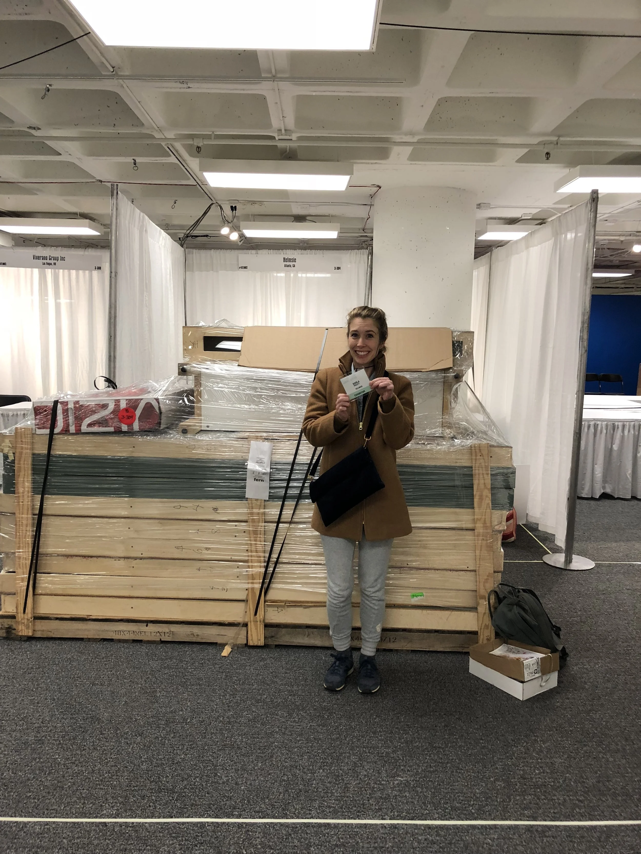 How our booth looked when we arrived the week of the show! 