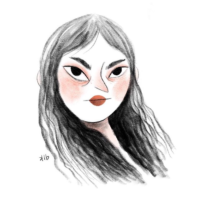 She&rsquo;s not having any of it. #friday #doodle in #procreate