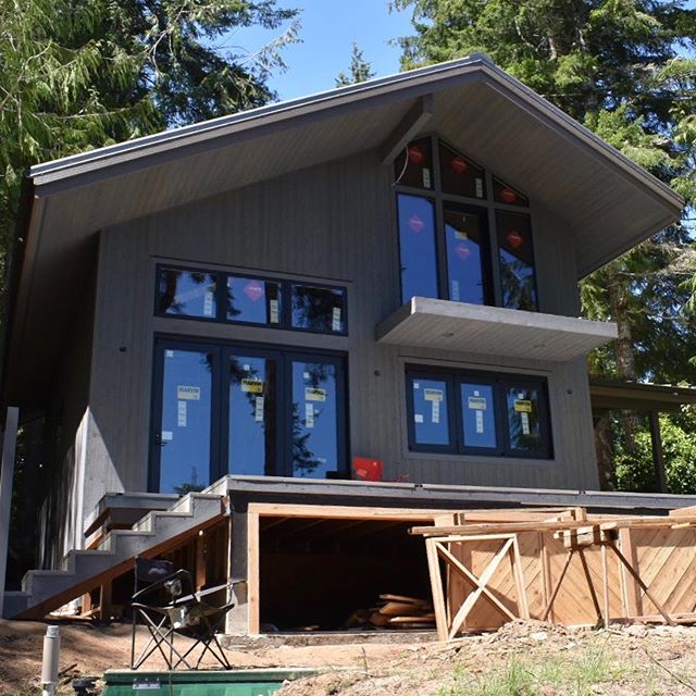 So excited to see the progress on the Mercer Lake Cabin!  #pnwmodern #womenarchitects #design #oregoncoast