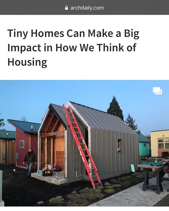 Our DEN Tiny House at Emerald Village was feature on @archdaily yesterday thanks to coordination by @aepspan !!! Link in bio.  #tinyhouse #emeraldvillageeugene #dentinyhouse #womenarchitects #pnwmodern