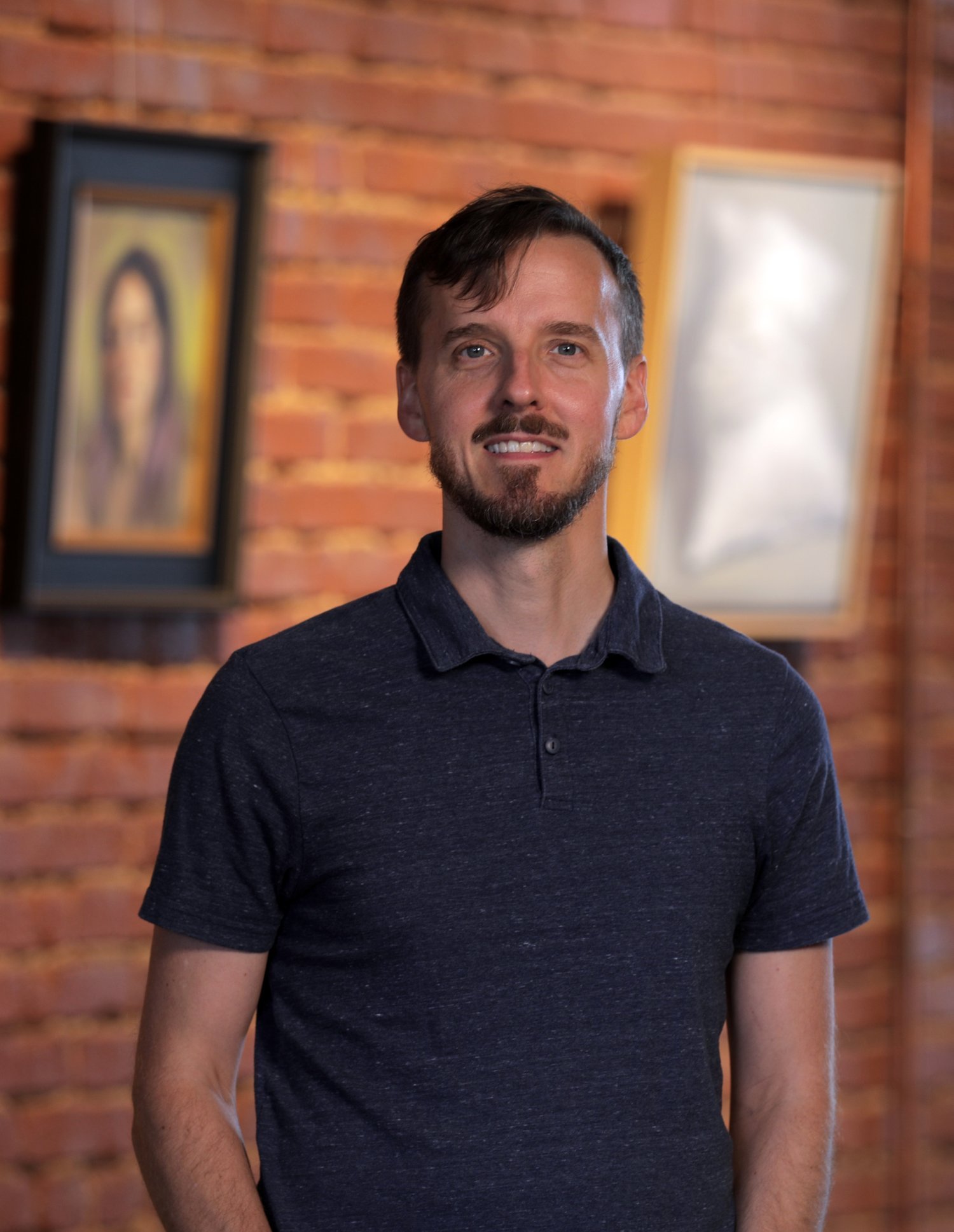  From the artist’s website:  “BEING ERNEST.   Ernest Vincent Wood III began his journey as a painter when an instructor recognized his affinity for light and encouraged him to pursue oil painting. After earning his BFA from Wichita State University i