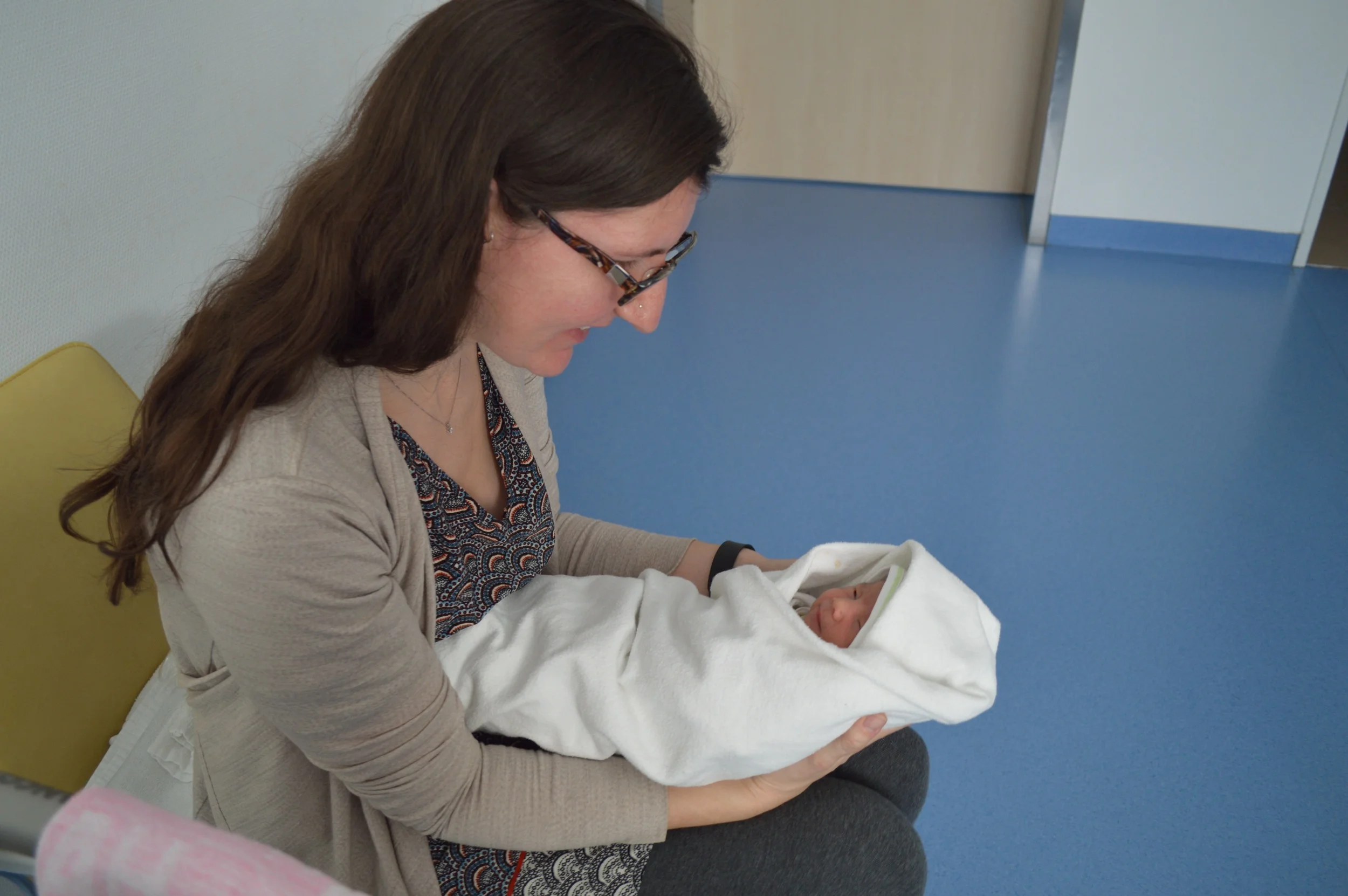 First visit with Auntie Casey!