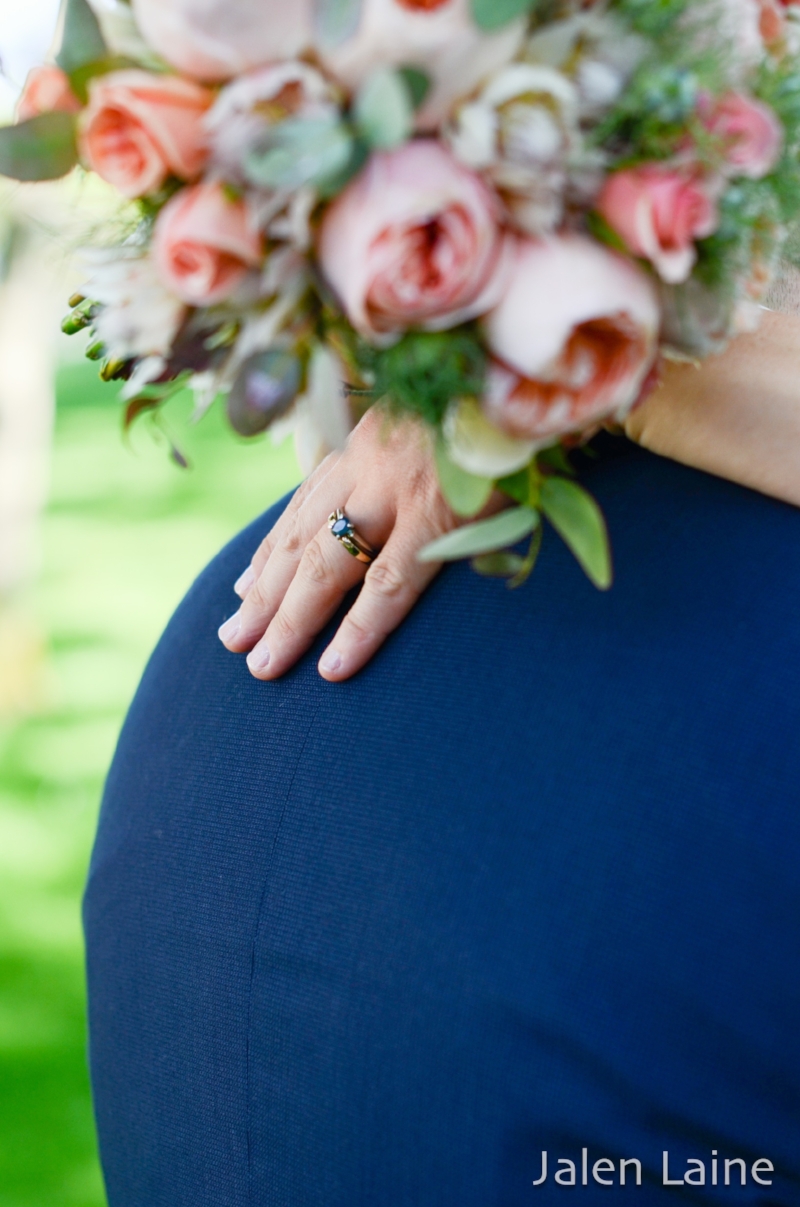 Katie's ring was so unique - it was her "something blue."