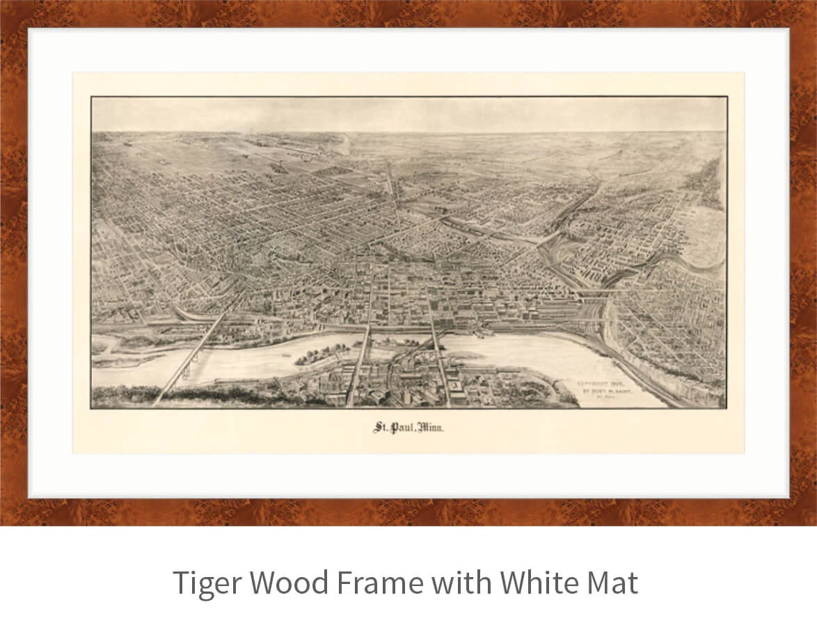 StPaul-1906-tigerwood-frame-white-mat.jpg
