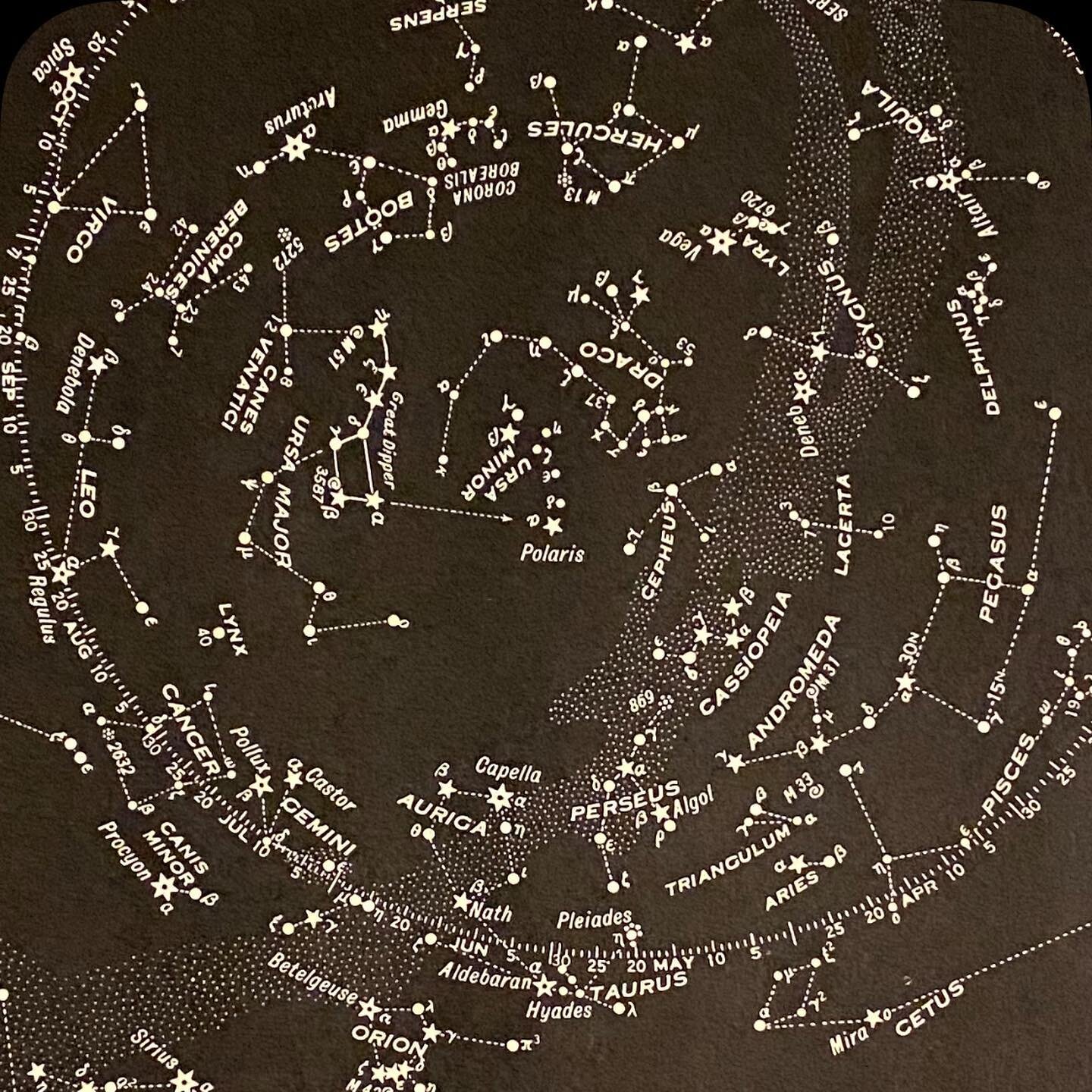 It&rsquo;s in the stars.
Happy northern hemisphere summer. 

This star map is from a 1940 edition of Collier&rsquo;s World Atlas and Gazetteer. 

#summer
#stars
#maps