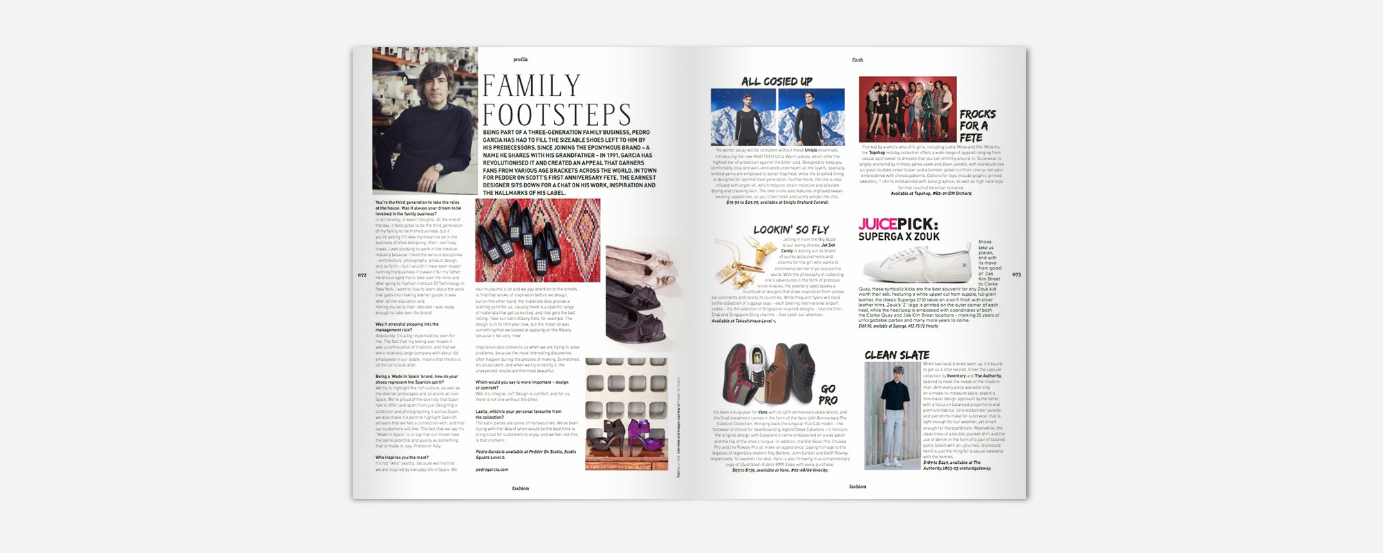 PRESS FEATURE: JUICE SINGAPORE, DECEMBER 2016 "When two local brands team up, it's bound to get us a little excited. Enter the capsule collection by INVENTORY and The Authority, tailored to meet the needs of the modern man. With every piece available only on a made–to–measure basis, expect a minimalist design approach by the latter, with a focus on balanced proportions and premium fabrics. Unlined bomber jackets and overshirts make for outerwear that is light enough foe our weather, yet smart enough for the boardroom. Meanwhile, the clean lines of a double–placket shirt and the use of denim in the form of a pair of tailored pants (albeit with an upturned, distressed hem) is just the thing for a casual weekend with the homies. " – Aaron Kok, Fashion Writer