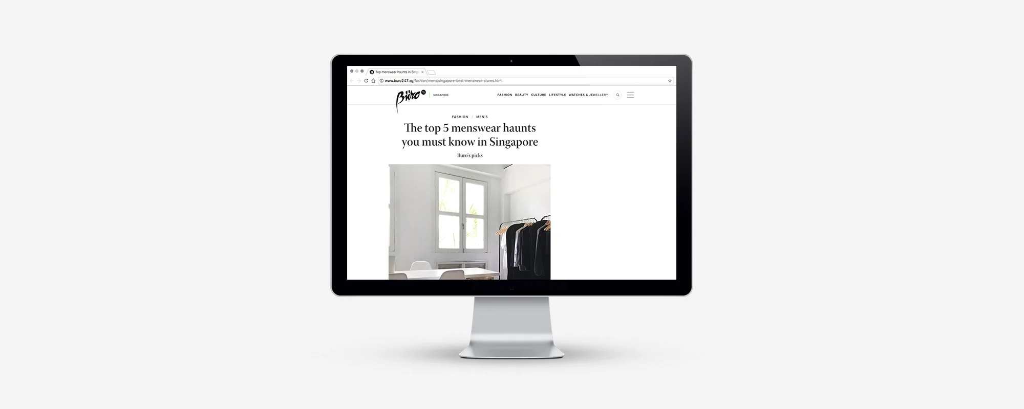 PRESS FEATURE: BURO 24/7 " A mix of timeless and streetwise clothing. Founders Olivia and Amanda Lin have built Inventory Co. on old-school tailoring know-how, but have chosen to apply their knowledge and skills to casualwear on top of traditional suiting." – Andrea Sim, Fashion Writer & Stylist