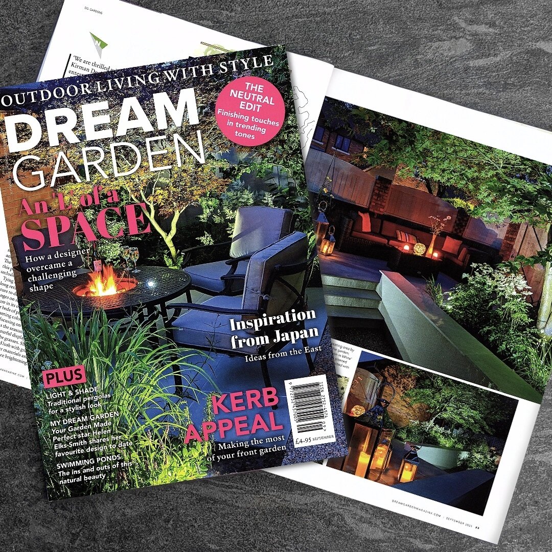 Our 'Bolton Yard' garden receives lots of interest due to its approachable nature and great combination of layout, plants and lighting. 
Check out Dream Garden magazines latest issue exploring the garden in more detail and how our designer Rick Evere