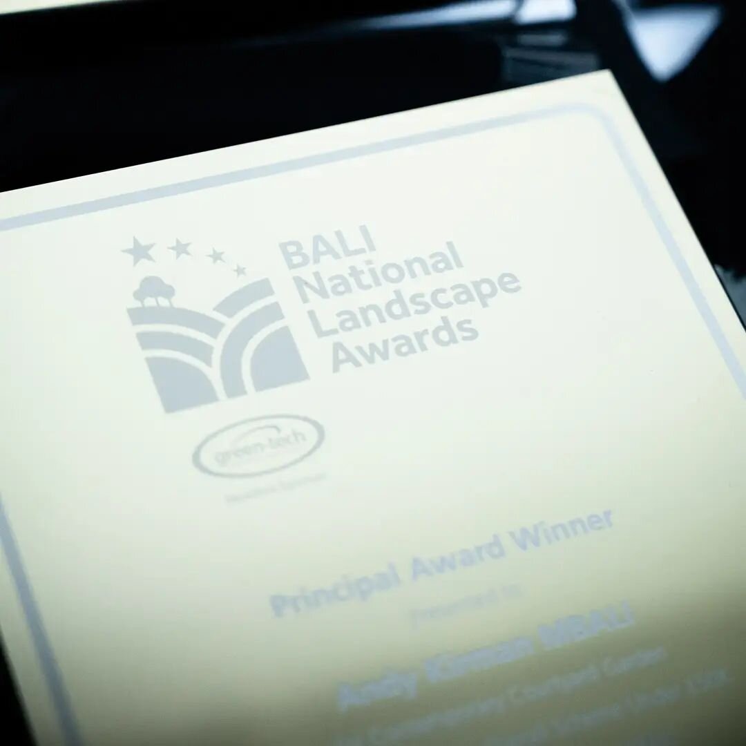 What a year it has been yet again. To top it off with a BALI principal design award was just fantastic.

We would like to say a massive thank you to everyone that was involved in the event this year. To the award sponsors, (particularly @talaseygroup