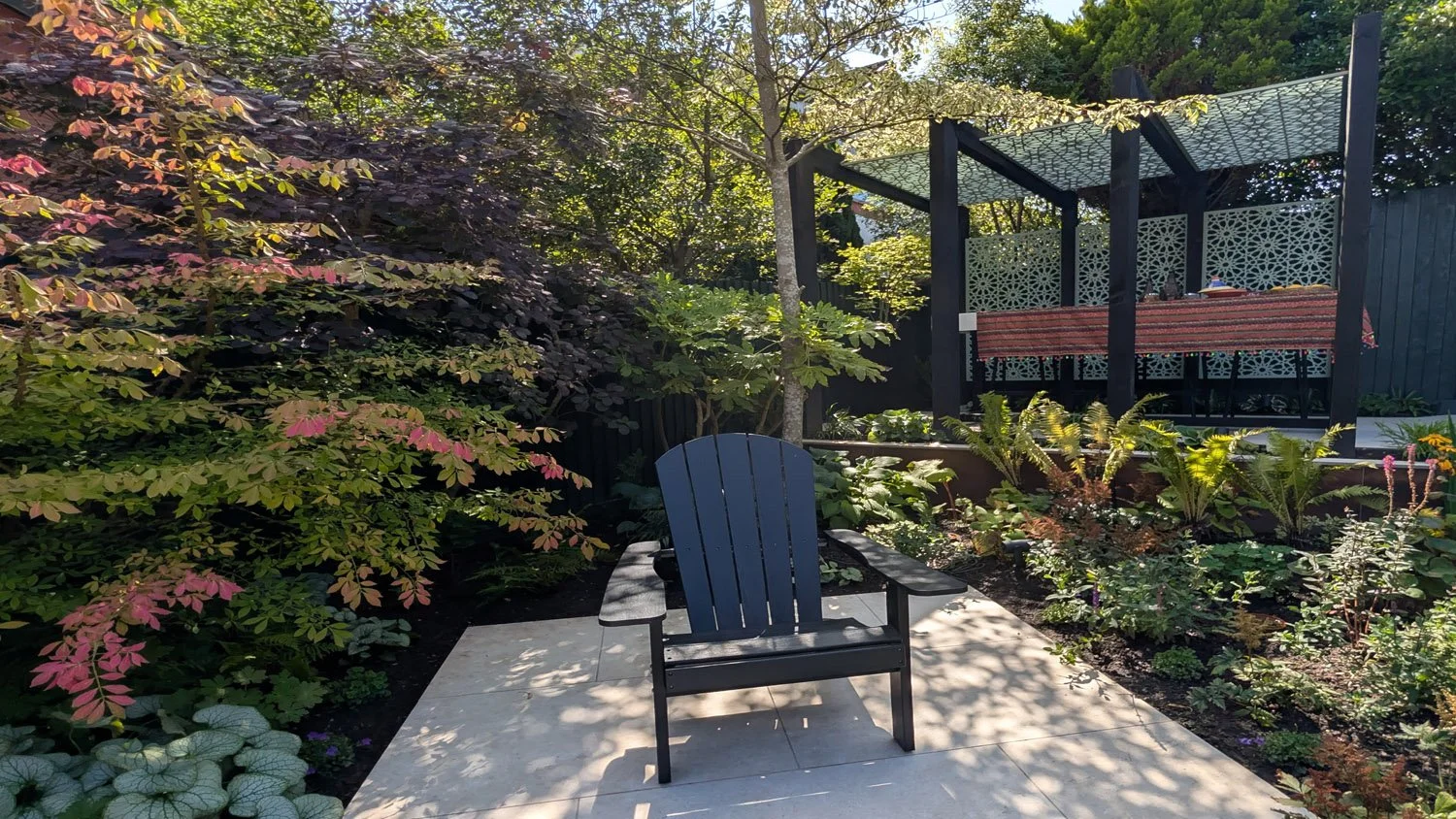 Secluded Garden Seating Surrounded by Layered Planting