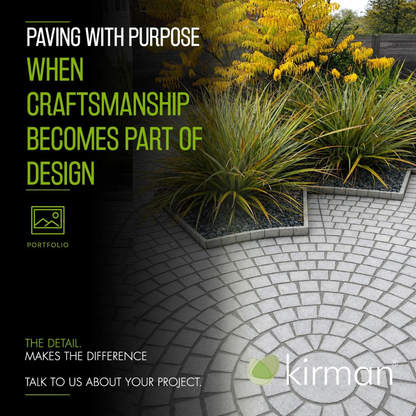 Good landscaping isn&rsquo;t just about what you use. It&rsquo;s about how you use it.

Individual granite setts are relatively simple materials. But introduce geometry, repetition and careful setting-out, and they become something completely differe