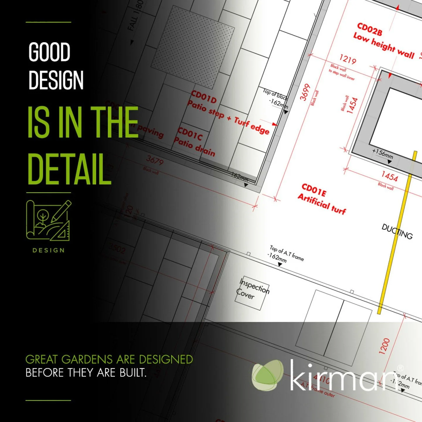 GOOD DESIGN IS IN THE DETAIL. 📐

A garden may begin with an idea, but turning that idea into something that can actually be built requires considerably more thought.

Levels. Falls. Drainage. Dimensions. Thresholds. Materials. Wall heights. Access. 