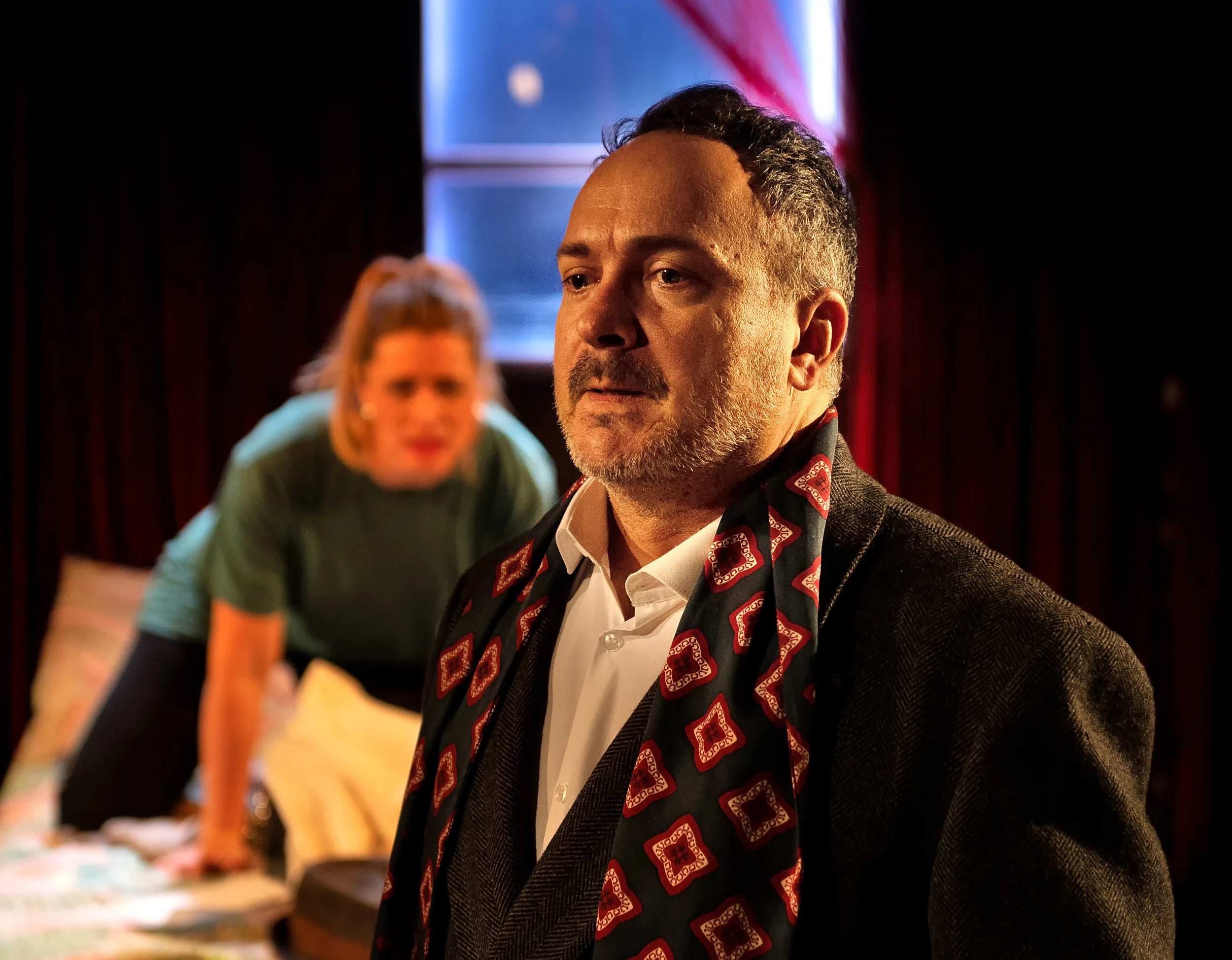 Emma Walsh (Violetta) and Victor Sgarbi (Sinclair)