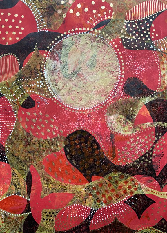 Red with Moon
