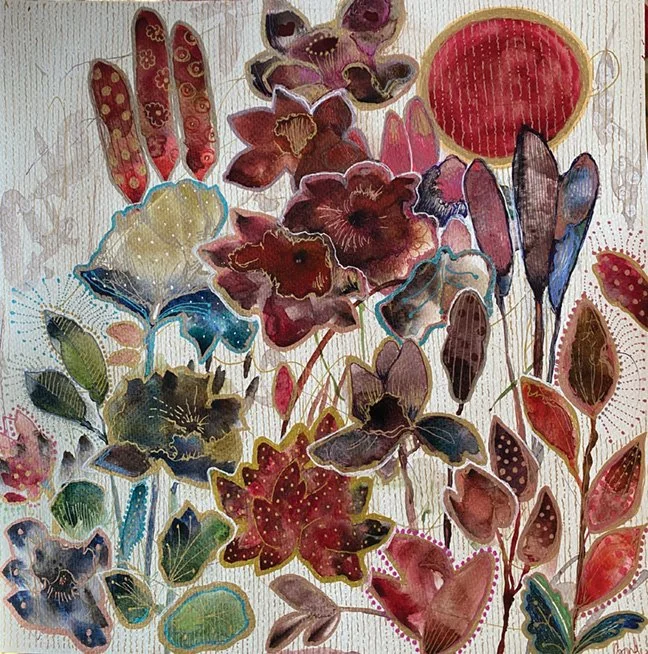 Deep Red Flowers