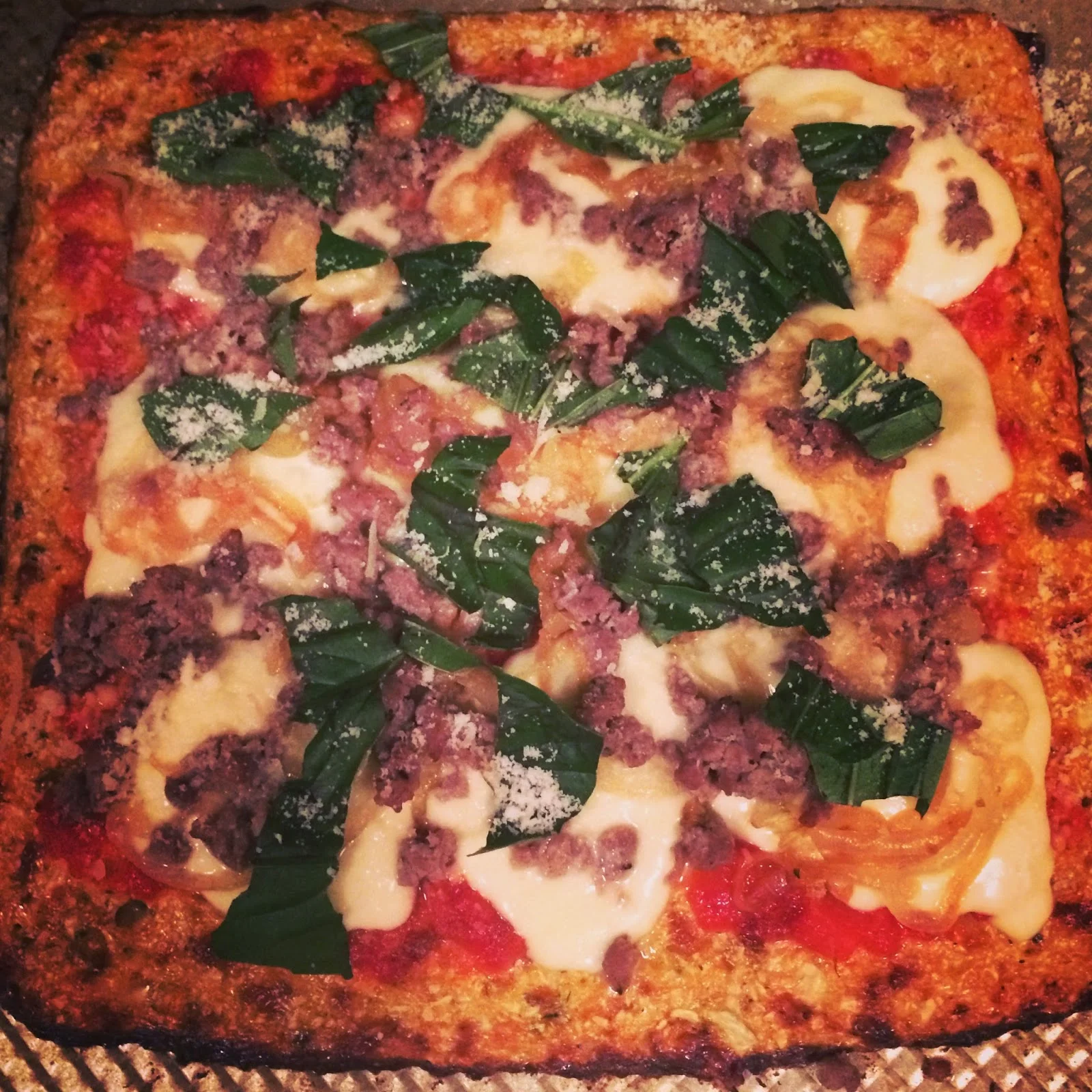 recipe: cauliflower pizza crust
