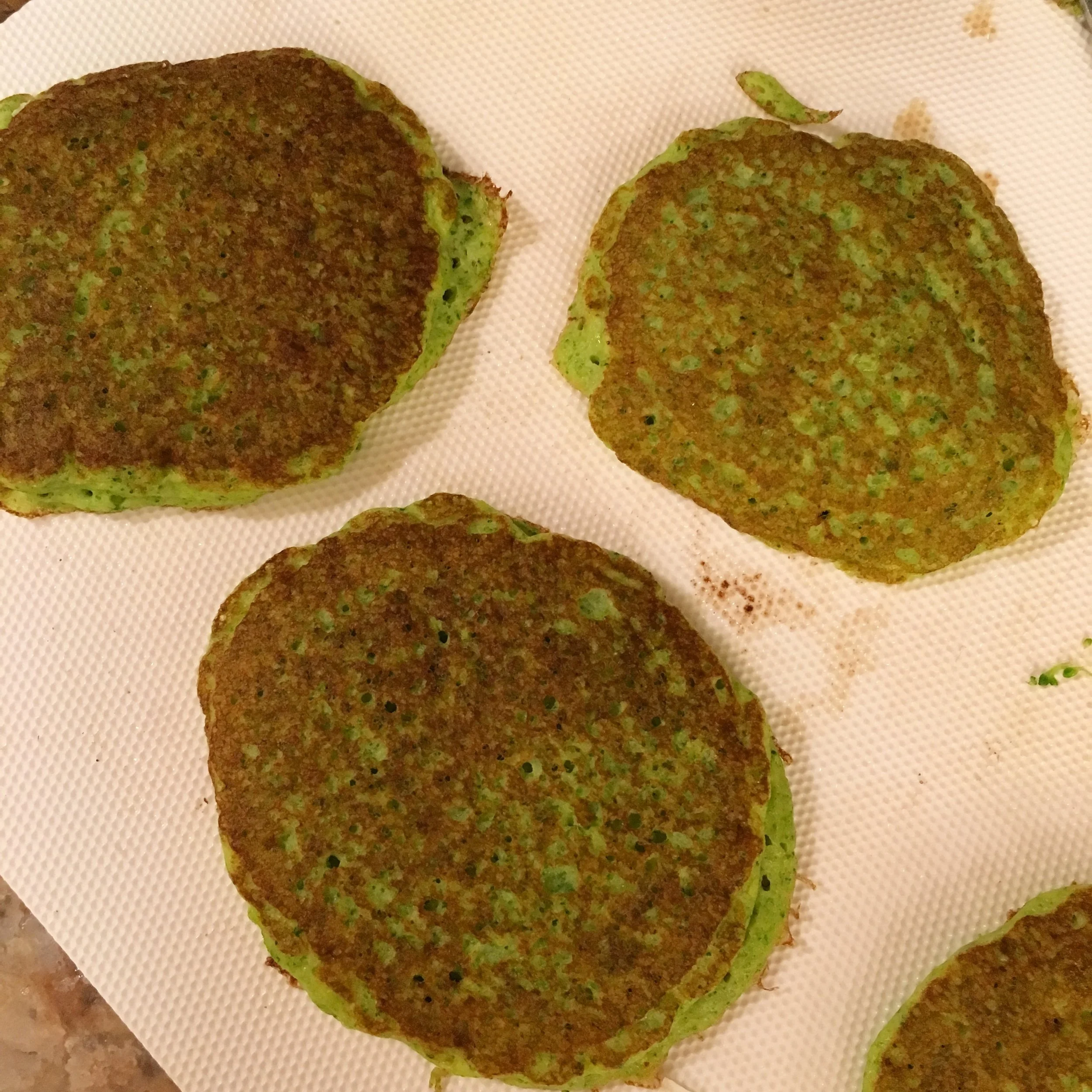recipe: broccoli and cheese "pancakes"