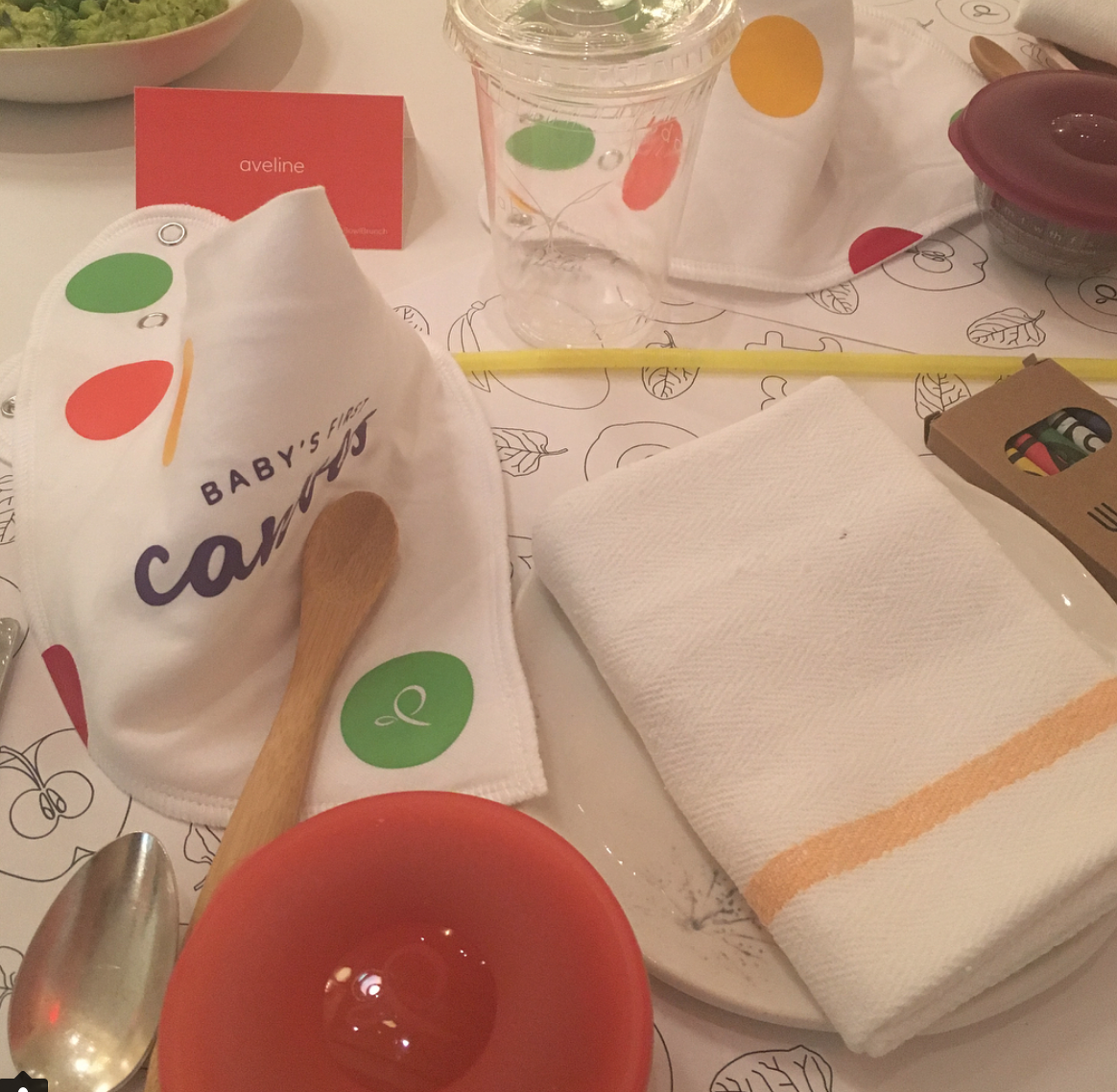 Avvie's place setting at a recent N+S event.