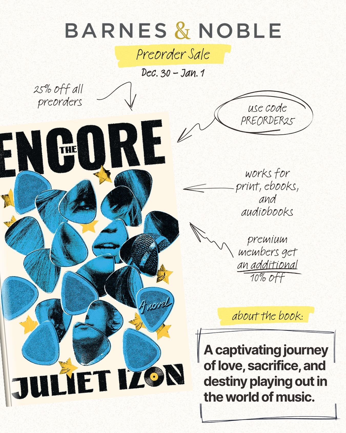 It&rsquo;s that time, kids! The @barnesandnoble preorder sale is here and members get 25% off all upcoming books with code PREORDER25 (Premium members get an extra 10% off). The sale includes not only physical copies, but audiobooks and ebooks. Howev