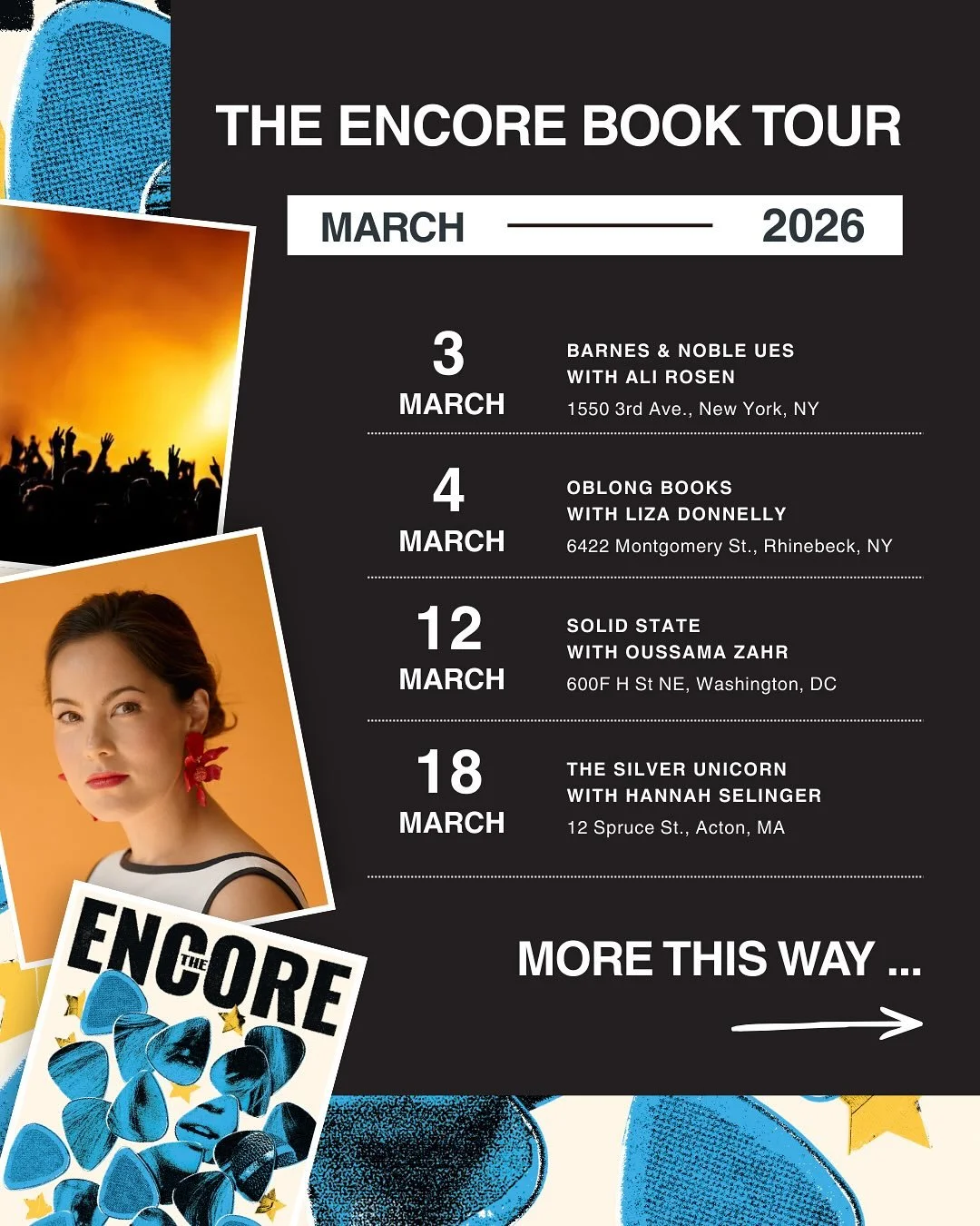 We&rsquo;re going on TOUR, kids! Dates, places, and convo partners (as confirmed) are listed here: full details are on my website. I hope to see you at one of these stops, but message me if you&rsquo;re interested in organizing a reading in your neck