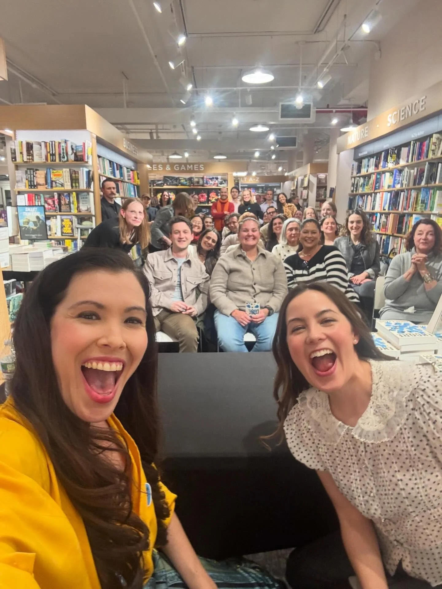 Scenes from my very first book event! Thank you to @bnuesny for hosting, @ali_rosen for being the best conversation partner, and all my friends and family who came out on a rainy night and packed the room. As you can tell from these photos, I had a g