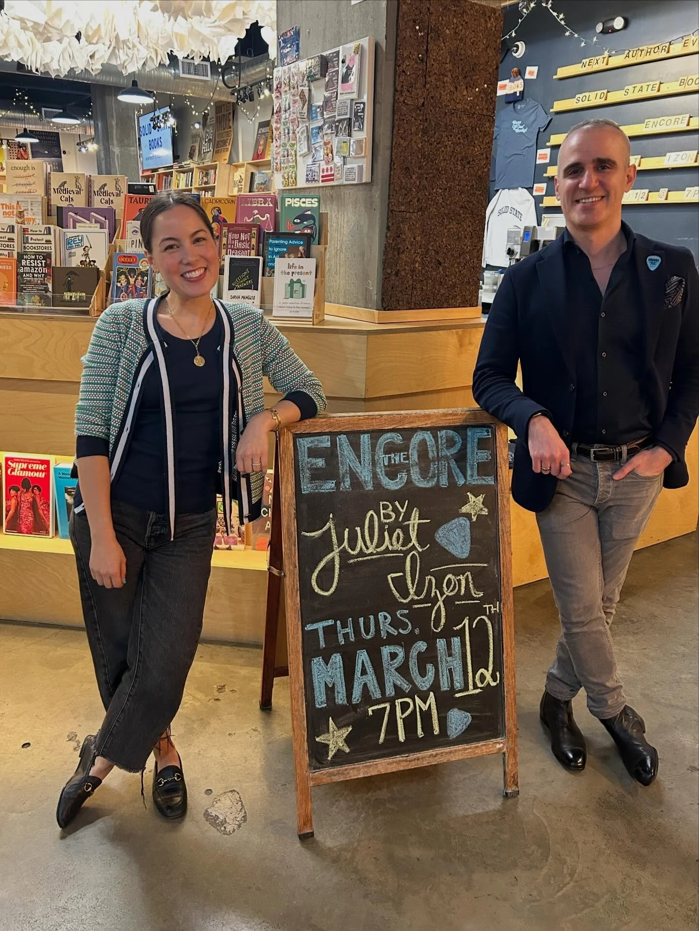 DC! Thank you for welcoming me home with wide open arms. What a magical night celebrating The Encore with so many friends and family members. My immense gratitude to @solidstatedc for hosting (and this amazing signage!), my dear friend @oussamazahr f