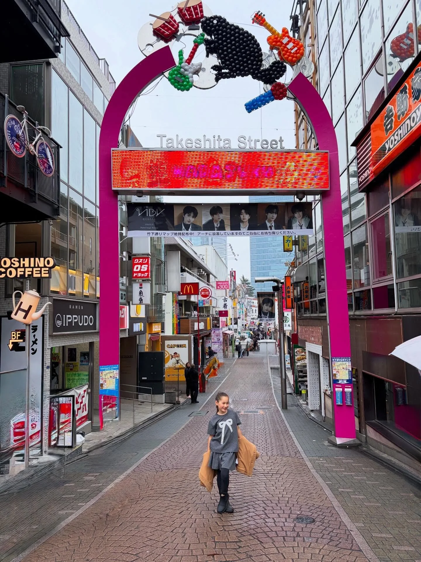 Avvie absolutely living her best life in Harajuku.