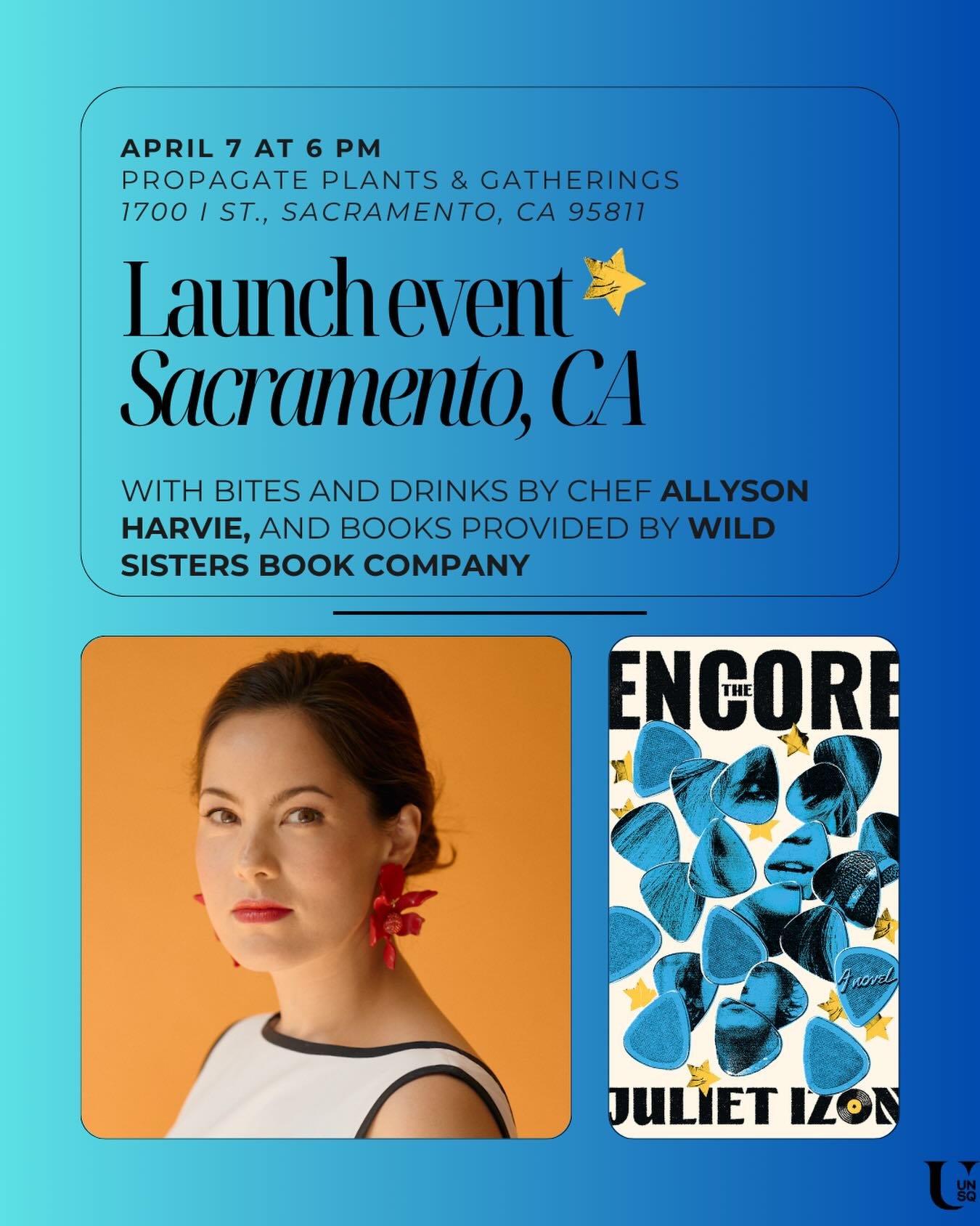 Sacramento! I may still be in Asia today, but next Tuesday I&rsquo;ll be hanging out on the West Coast at a delightful evening planned by my sister @lauraeaseon and SIL @allyson.harvie. Your ticket includes a copy of The Encore (supplied by @wildsist