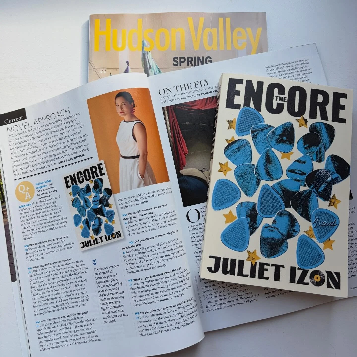 Happy one month birthday, The Encore! Celebrating with this beautiful print feature from @hudsonvalleymag by @jonnarama (and my 15 minutes of fame thanks to Mike&rsquo;s subway marketing, IYKYK 😘). Thank you to everyone who has supported the book so