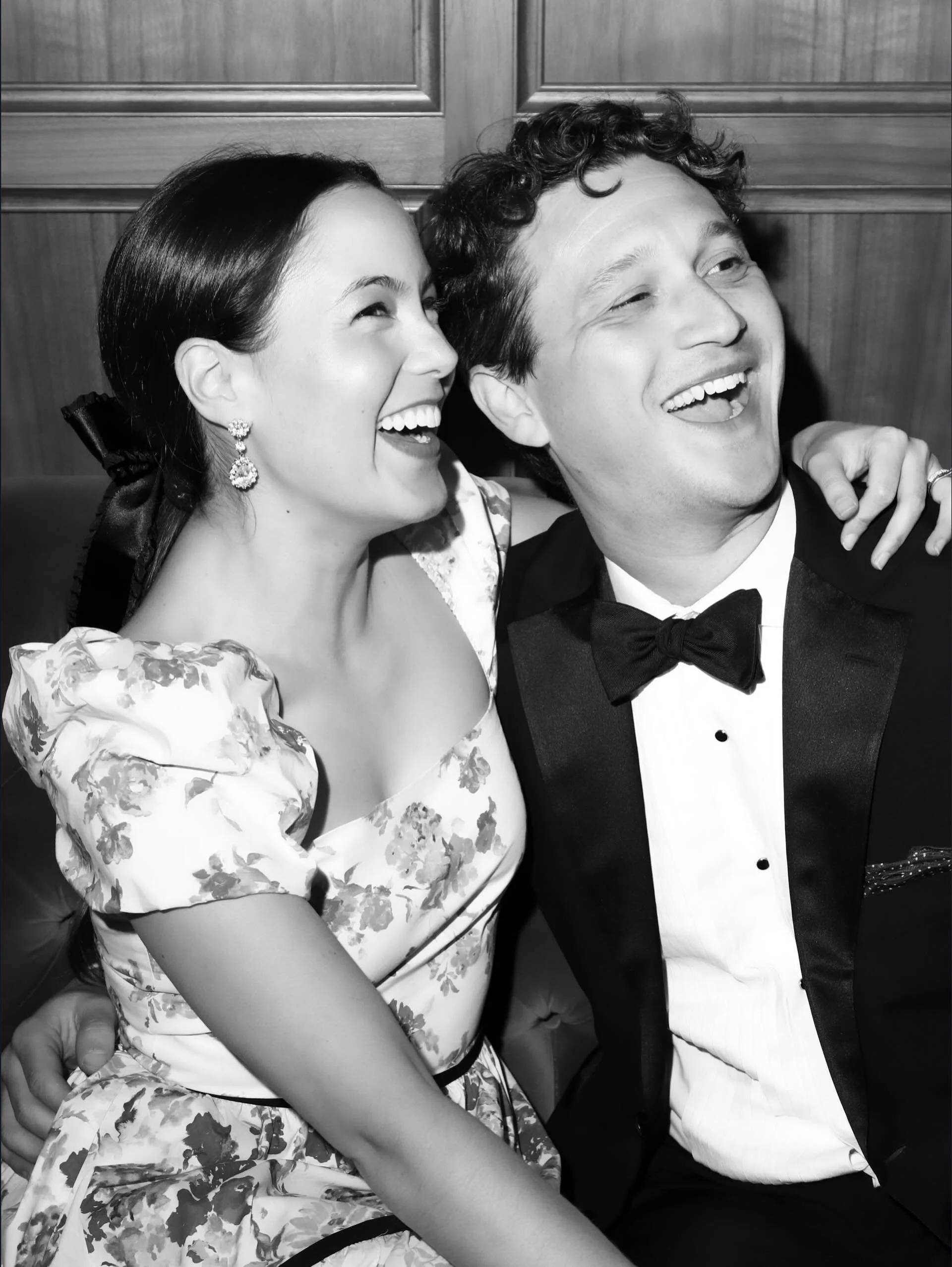Date night at the Tony Awards! Live theater is healing. Sarah Paulson told me she loved my dress (hers was stunning). Not pictured: the snacks I stuffed in Mike&rsquo;s tux pockets. (Thank you to @capitalone for the invite, AND for my engraved lipglo