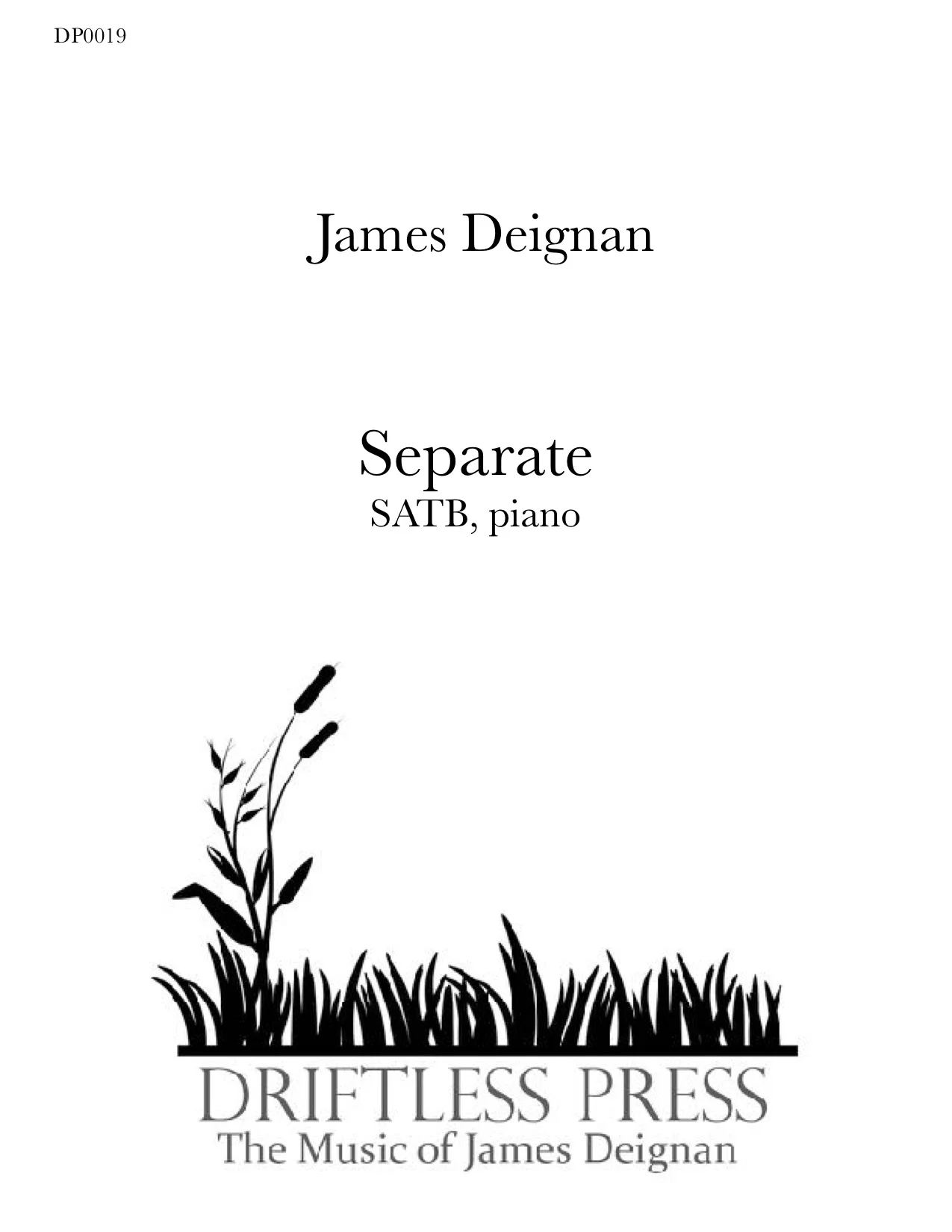 Separate SATB, piano