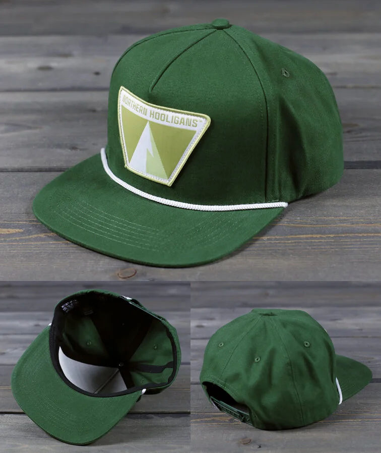SINGLE PEAK SNAPBACK CAP | Forrest Green