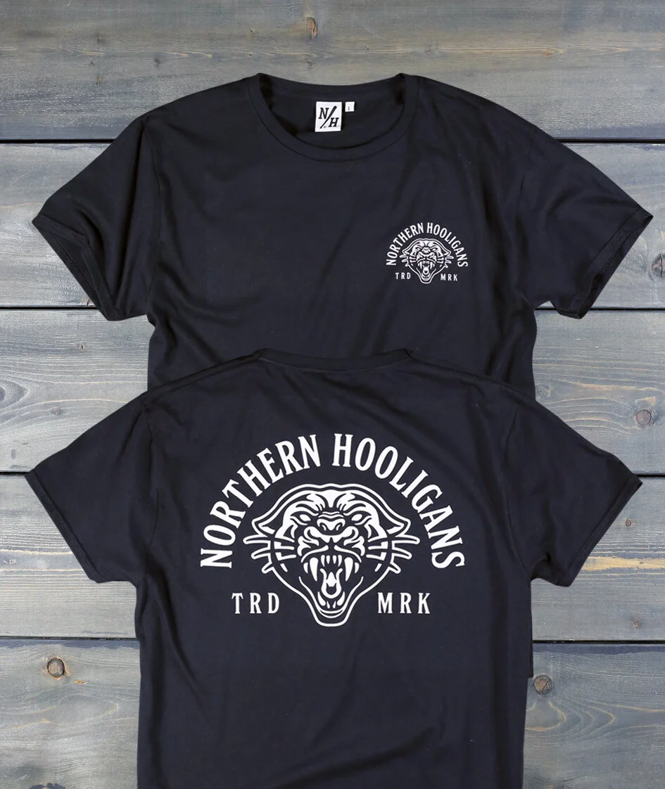 MOUNTAIN LION TSHIRT Black — NORTHERN HOOLIGANS