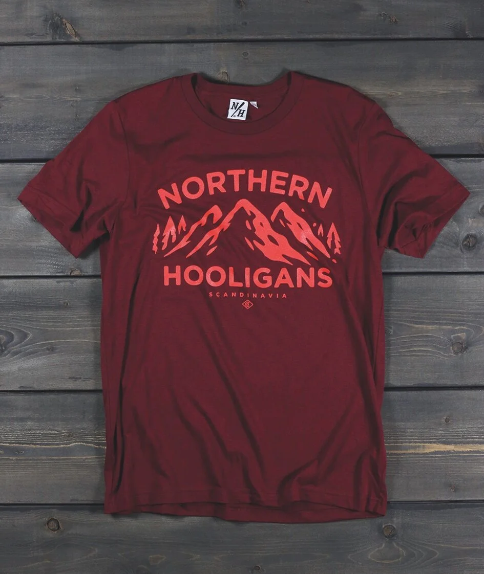 3 PEAKS T-SHIRT | HEATHER CARDINAL