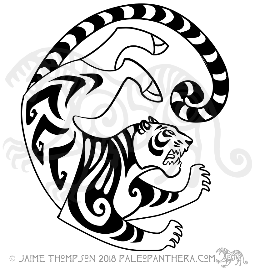 Scythian Tiger Tattoo Design