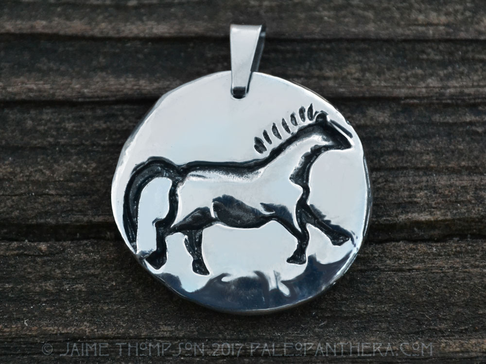 Cave Art Horse Pendant