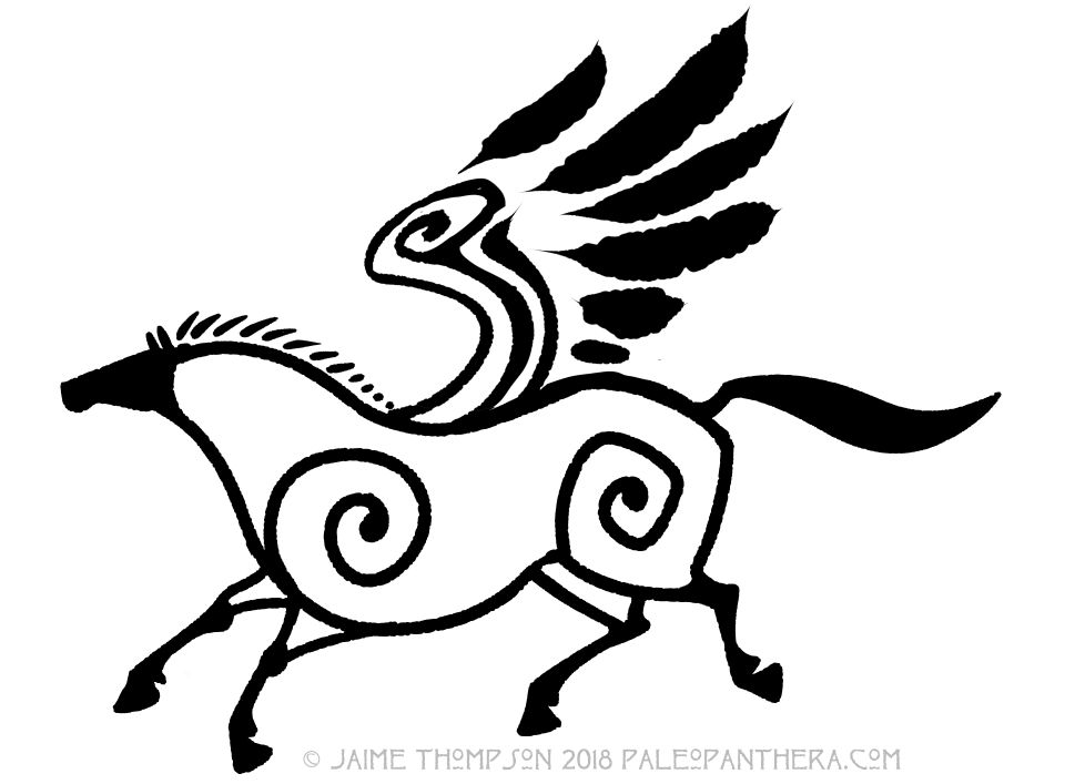 Pegasus glyph for a client.