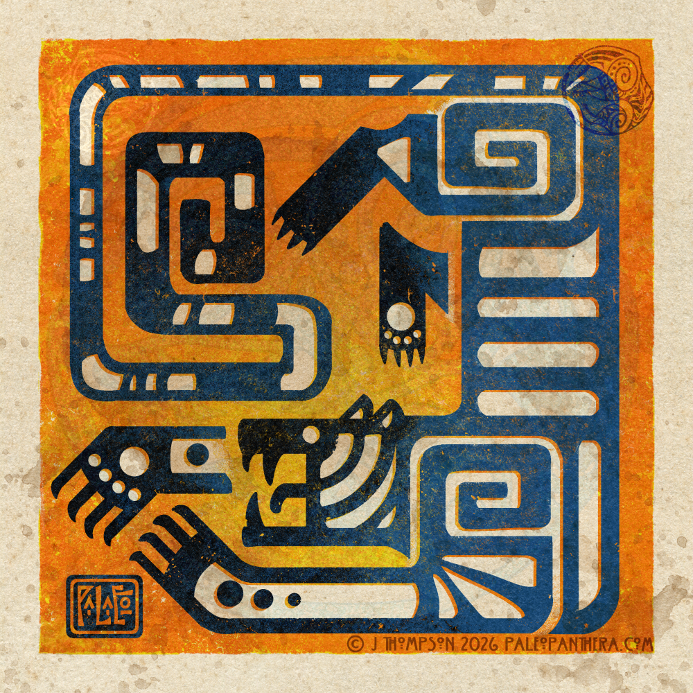 Square Tiger Glyph
