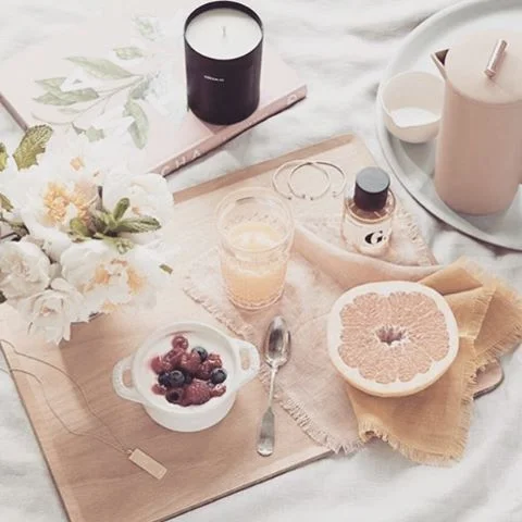 Breakfast in bed 🍳loving this spread from @goop #breakfast #healthyeating #morning