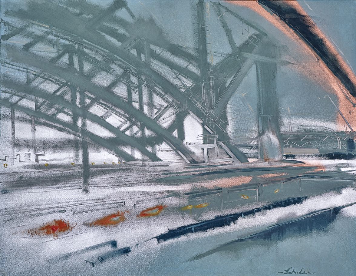 Bridge, oil on canvas, 95cm x 115cm (37''x45'')