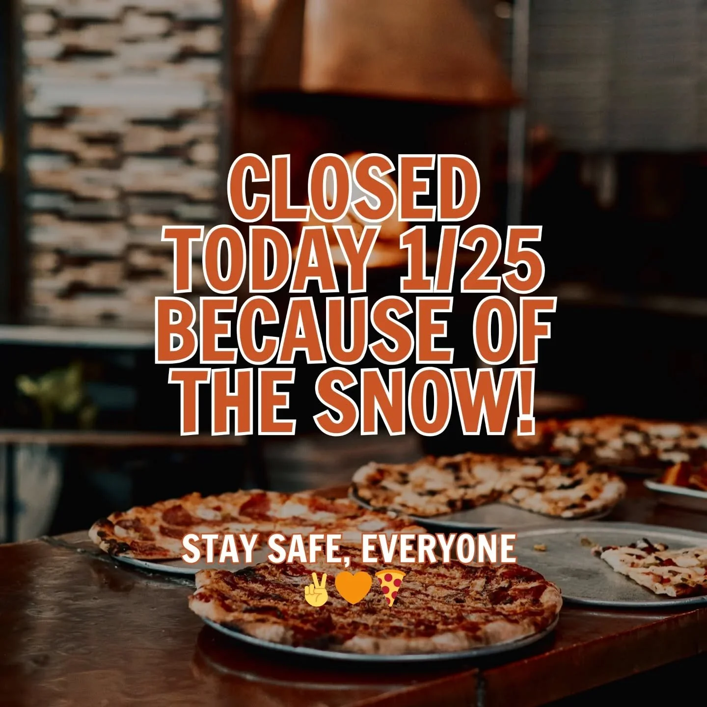 Tomorrow's opening - TBD!! ❄️