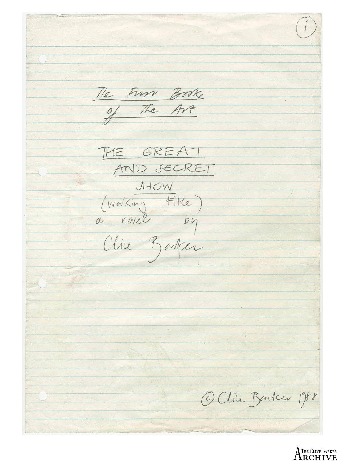 The Great and Secret Show - MS