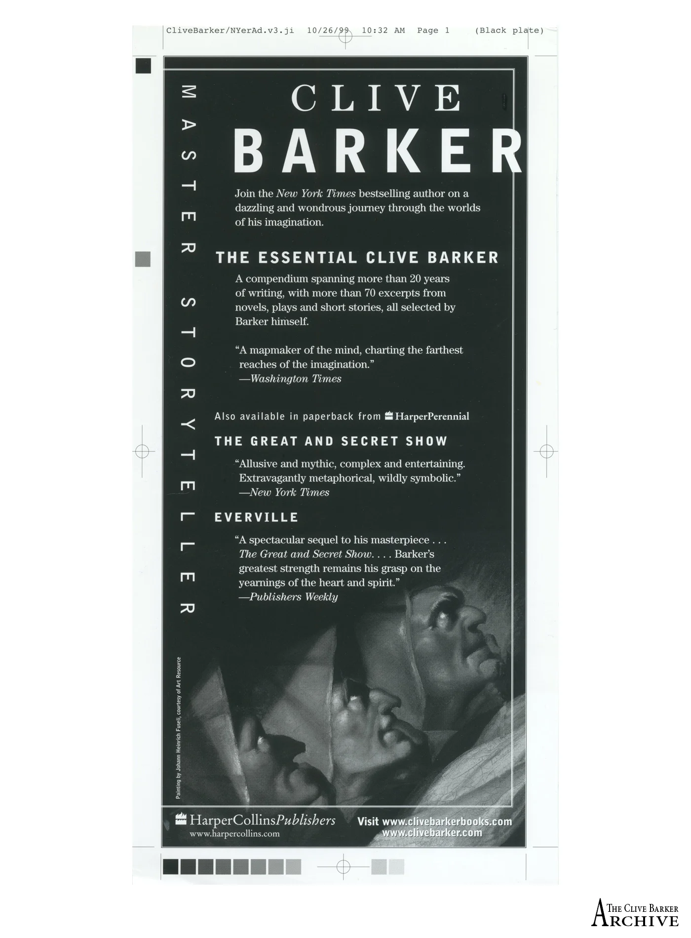 The Essential Clive Barker - Press Material