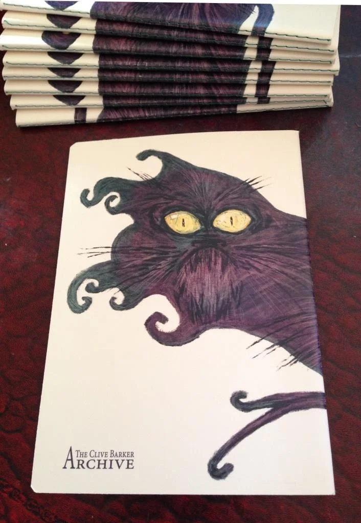 Clive Barker art notebook - Luminous Eyes (back)