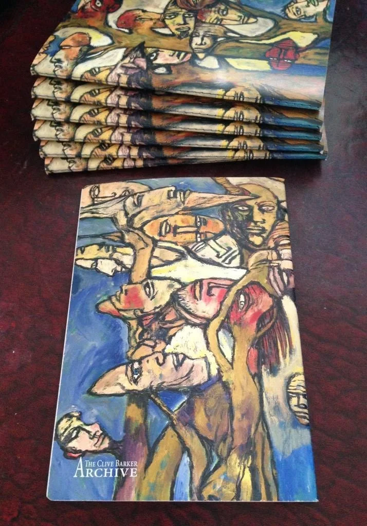 Clive Barker art notebook - Tree of Faces (back)