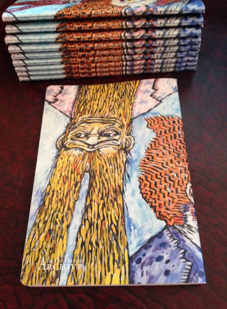 Clive Barker art notebook - The Three Witches (back)