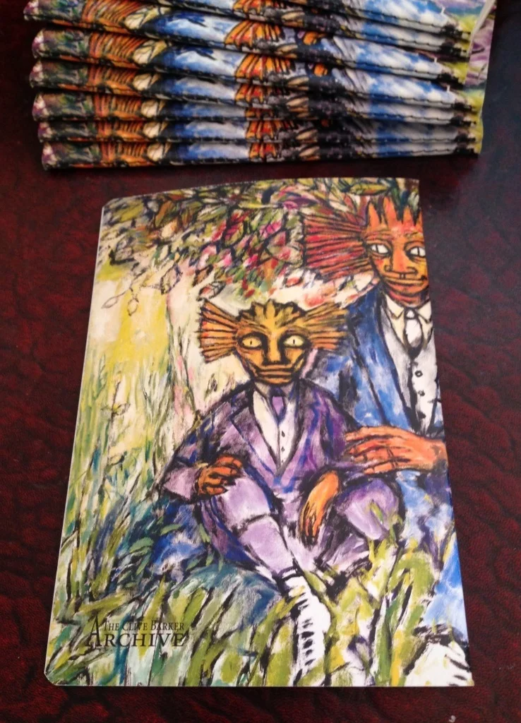 Clive Barker art notebook - Malingo's Family Portrait (back)