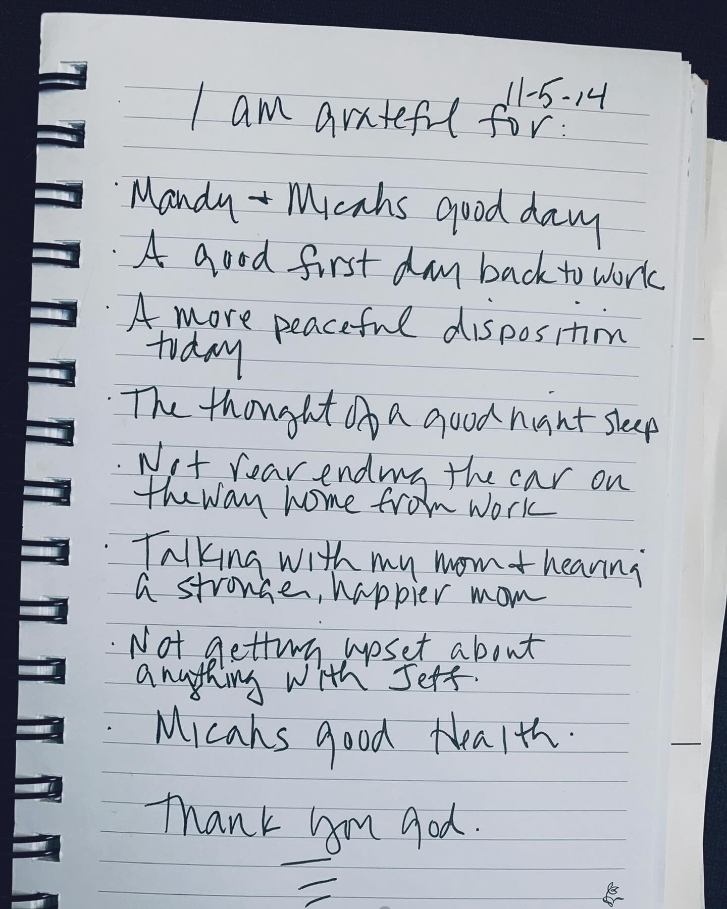 on this day 4 years ago, when cleaning out my mom&rsquo;s things, I found this journal. 
this is what she wrote when she arrived back in the Midwest after the scariest (then grateful- est) trip to visit Seattle.

she stayed with us for 3+ weeks when 