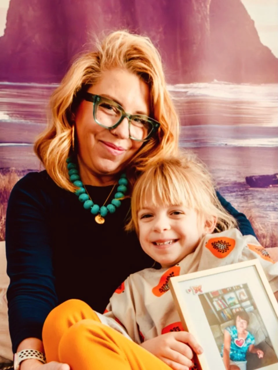 there is a story in this picture. layers of stories. magic in the stories. 

coming soon ✨

@suztennant came over &amp; made some magic with my two favorite ladies - one earth side, one never far away 😇

#motherlessdaughters #grief #motherhood #bond