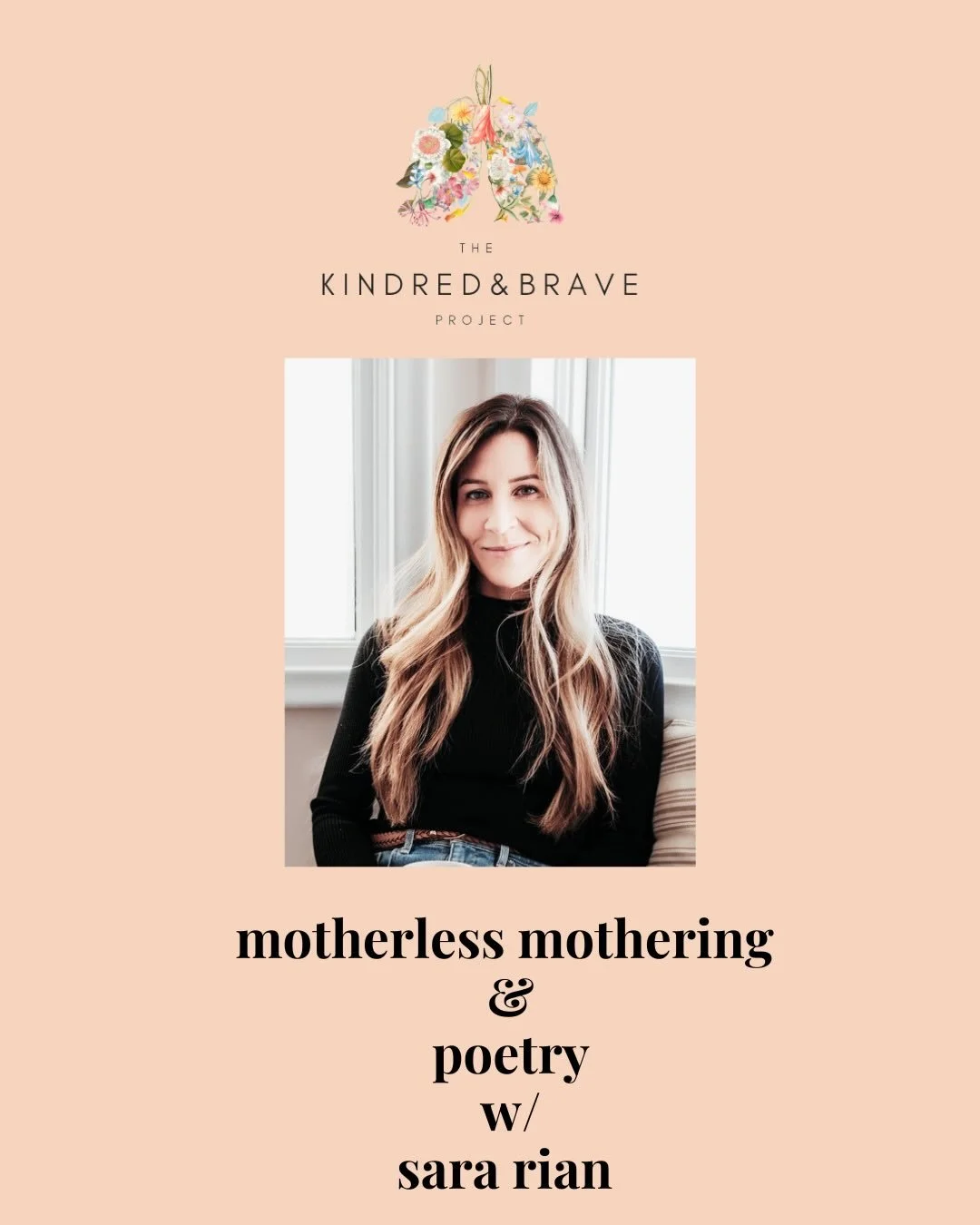 sara rian is a poet, self published author, mother, wife, licensed therapist, &amp; griever.

she is the epitome of what i imagine when i describe to people what makes the Midwest so special - an authentically kind &amp; real individual. 

i had the 
